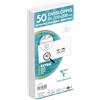 Clairefontaine 10645C - Confezione da 50 Buste Bianche DL-110x220mm - Autoadesive - 80g/m² - Finestra Carta Cristal de 45x100 (posizione 20/20)
