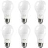 DiCUNO Lampadina LED E27, 15W equivalente a 100W alogena, Bianco freddo 5000K, 1350lm, CRI 90, Non dimmerabile, Lampadina LED standard con base E27 A60 per illuminazione domestica, 6 Pezzi