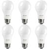 DiCUNO Lampadina LED E27, 15W equivalente a 100W alogena, Bianco caldo 2700K, 1350lm, CRI 90, Non dimmerabile, Lampadina LED standard con base E27 A60 per illuminazione domestica, 6 Pezzi