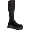 LAMODA Cruel Winter, Stivali Alti al Ginocchio Donna, in camoscio Nero, 40 EU