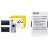 VIMAR K40956 Kit videocitofonico da parete con: 2 videocitofoni touch screen vivavoce Wi-Fi a colori LCD 7, bianco & 40103 Alimentatore per Videocitofono con Uscita 24 V