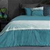 Eurofirany - Copriletto in Velluto, con Cuciture Metalliche, Elegante e Glamour, 220 x 240 cm, Colore: Turchese