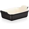 Le Creuset Pirofila rettangolare Tradition in gres vetrificato, 19 cm, 1.1 L, Nero (Matt), 71102190000001