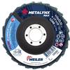 Weiler Metalynx Max - grana fine 115 x 22,23, F27, smerigliatrice angolare - Dischi lucidanti per levigare e lucidare, forma 27, confezione da 10 pezzi