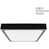V-TAC PLAFONIERA QUADRATA 30W NATURALE IP44 SENSORE MICROONDA CREPUSCOLARE VT-8630B-SQ-LED7674