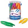 Learning Resources Pinzette Jumbo, 5+ Anni, Set 12 Pinzette Colorate 15 cm per Sviluppo Abilità Fino-Motorie e Gioco Scientifico