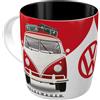 Nostalgic Art Tazza ceramica Volkswagen furgone rossa bianca 8,5 x 9