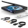 MAITE Lettore DVD HDMI per Televisori, Lettore DVD Multiregione, Supporta i Sistemi NTSC/PAL, Riproduzione con Memoria Breakpoint Lettore DVD Compatto con cavo AV HDMI, Telecomando (Nero)