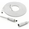 InLine® Cavo di prolunga DC Maschio/Femmina 5,5 x 2,5 mm AWG 18 Bianco 0,5 m