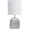 Trio Lighting Malu lampada da tavolo in ceramica con paralume beige h. 26cm  Moderno E14