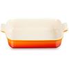 Le Creuset Pirofila rettangolare Tradition in gres vetrificato, 32 cm, 4 L, Arancione, 71102320900001
