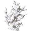 Sitrda Ornamento per acquario, simulazione grande pianta marina corallo, decorazione subacquea non tossica (bianco)