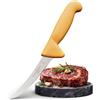 Schwertkrone Solingen - Coltello da Macellaio, Coltello da Disosso - Acciaio Inox, Lama Lucida - Semi-Flessibile e Curvo - Per macellai e cacciatori