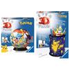 Ravensburger Puzzle 3D, Pokemon, Età Consigliata 6+, 72 Pezzi Diametro 12,9 cm & 3D Puzzle 11257 9, Portapenne Pokemon, Età Raccomandata 6+, Puzzle Alta Qualità