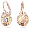Swarovski Orecchini Bella V, rosa, Placcato oro rosa