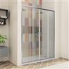 DEGHI Box doccia nicchia 160 cm scorrevole con vetro stampato e profilo cromo 200h - Skin