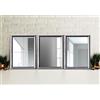 Zalena Silver Leaf, specchio da parete 30 x 25 cm, specchio da bagno per appartamento, bagno degli ospiti, corridoio, Gadrobe soggiorno
