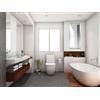 Zalena Strong 30 x 25 cm Specchio da parete di design, specchio da bagno per la casa, il bagno degli ospiti, il corridoio, il soggiorno