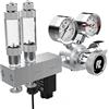 FZONE Regolatore CO2 a Doppio Stadio Acquario Serie PRO Pressione di Uscita Regolabile con Solenoide DC e Valvola a Spillo Alta Precisione Integrata e Contabolle (Dual stage-2)