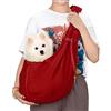 PETLOFT Reversibile Borsa Trasportino Zaino, Borsa da Trasporto per Cani Piccoli, Adjustable Borsa a Tracolla, Cross-Body Pet Sling Carrier con Gancio per Collare per Cane/Gatto Fino a 4.99kg