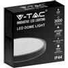 V-TAC VT-8630B-RD Plafoniera led 30W IP44 rotonda NERA 360° design moderno 6500K - sku 7641