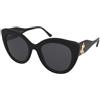 Jimmy Choo Leone/S 1EI/IR | Occhiali da Sole Graduati o Non Graduati | Plastica | Tondi, Cat Eye, Ovali / Ellittici | Nero | Adrialenti
