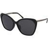 Jimmy Choo Ele/F/S 807/IR | Occhiali da Sole Graduati o Non Graduati | Plastica | Tondi, Cat Eye, Ovali / Ellittici | Nero | Adrialenti