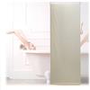 Relaxdays Tenda per Doccia Moderna, 60x240, Vasca da Bagno, Idrorepellente, Montaggio a Soffitto, Rullo Finestra, Beige
