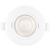 Aigostar Faretto Led da incasso 7W Rotondo Orientabile Cornice bianca Apertura 38 gradi Bianco caldo 3000K Aigostar