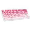 K576W-GP DAKSA TKL Tastiera meccanica cablata 87 tasti Gradient PBT Keycap Red Switch - Rosa