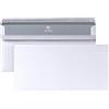 bong PosthORN - Buste formato DIN lungo, 1000 pezzi, senza finestra, autoadesive, formato DIN lungo, senza finestra, con grammatura 75 g/m², stampa interna grigia, 110 x 220 mm, bianco