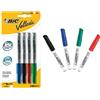 GielleService Bic Velleda 1741 Conf. 4 pennarelli per lavagna bianca Punta media Linea 1,4mm Cancellabilità ottimale 875593
