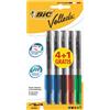 GielleService Bic Velleda 1741 Conf. 4+1 pennarelli per lavagna bianca Punta media Linea 1,4mm Cancellabilità ottimale 8755891