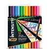 GielleService Bic Intensity Dual Tip Blister 12 pennarelli Punta fine 0,7mm punta a pennello