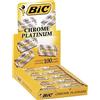 GielleService Bic Chrome Platinum Display 20 scatole 5 lame di rasoio Double Edge 810923