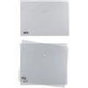 GielleService MKtape Confezione da 2 Buste Porta Documenti con Chiusura Plastica Formato A4 Colore Trasparente MKT10002