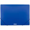 GielleService Portadocumenti MKtape Flap Folder Chiusura ad Elastico Formato Folio Colore Blu
