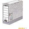 GielleService Fellowes Bankers Box Ultimate File Box 100 mm A4 Fastfold Self Assembly Cartone riciclato certificato FSC Colore grigio