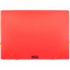 GielleService Portadocumenti MKtape Flap Folder Chiusura ad Elastico Formato Folio Colore Corallo