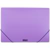 GielleService Portadocumenti MKtape Flap Folder Chiusura ad Elastico Formato Folio LILLA PASTELLO