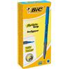 GielleService PENNARELLO FLUORESCENTE BIC Highlighter Grip Inchiostro a base d'acqua Linea 1,60 - 3,30 mm Colore BLU 811931