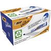 GielleService Pennarello Bic Velleda 1751 ECOlutions Pennarelli per lavagna bianca Punta a scalpello Corsa 3 mm 5,5 mm 904947 COLORE BLU