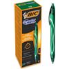 GielleService Gel-Ocity Penna gel retrattile ad asciugatura rapida Punta media 0,7 mm Inchiostro gel 964771 VERDE