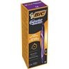GielleService Penna a sfera retrattile Bic Gel-Ocity Quick Dry Punta 0,7 mm Inchiostro gel Asciugatura ultra rapida Colore VIOLA 964772