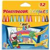 GielleService Bic Kids Plastidecor Peques Scatola 12 pastelli triangolari Ideale per bambini piccoli Texture morbida 8757741