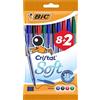 GielleService Bic Cristal Soft Conf. 10 penne a sfera Punta media 1,2mm Linea 0,45mm Colori assortiti