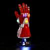 YEABRICKS Kit Luci a LED per Lego 76223 Marvel Nano Gauntlet Modello da Costruire (Set Lego NON Incluso)