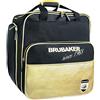Brubaker 'Super San Maurizio' Borsa Porta Scarponi con Scomparto Casco - Borsa Sportiva con Cerniera - Nero/Oro
