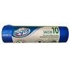 LOGEX PROFESSIONAL Sacchi per immondizia - 70x110 cm - 120 L - 16 micron - blu - Logex Professional - rotolo da 10 sacchetti (unità vendita 1 pz.)