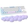 AJAZZ Poggiapolsi ergonomico Cloud-Soft per 100 tasti 87 tasti Tastiera 68 tasti Materiale PU Base in gomma antiscivolo Memory Foam Poggiapolsi a forma di nuvola 15,2 * 4,4 * 1,2 pollici- Viola